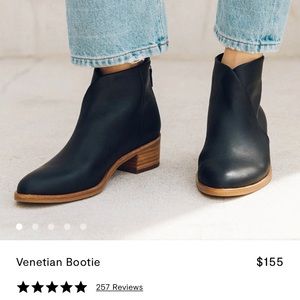 Soludos Venetian Bootie_Black Leather